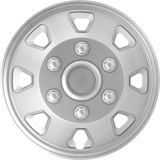 EXTRA BOLLE Wieldoppen ITAH 16-inch zilver. Set a 4 stuks