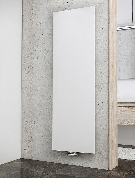 Schulte paneelradiator NEW YORK 60 x 180 cm, 1027 Watt, alpine-wit, midden onderaansluiting, art. EP032020 04