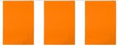 Vlaggenlijn - Rechthoek 30x44cm- Oranje - PVC - 10m - Brandveilig