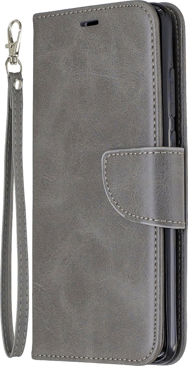 Mobigear Telefoonhoesje geschikt voor Xiaomi Redmi Note 8 Pro Hoesje | Mobigear Excellent Bookcase Portemonnee | Pasjeshouder voor 3 Pasjes | Telefoonhoesje voor Pinpas / OV Kaart / Rijbewijs - Grijs
