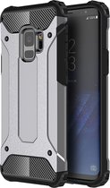 Mobigear Hoesje geschikt voor Samsung Galaxy S9 Telefoonhoesje Hardcase | Mobigear Outdoor Backcover Shockproof | Schokbestendig Galaxy S9 Telefoonhoesje | Anti Shock Proof - Grijs