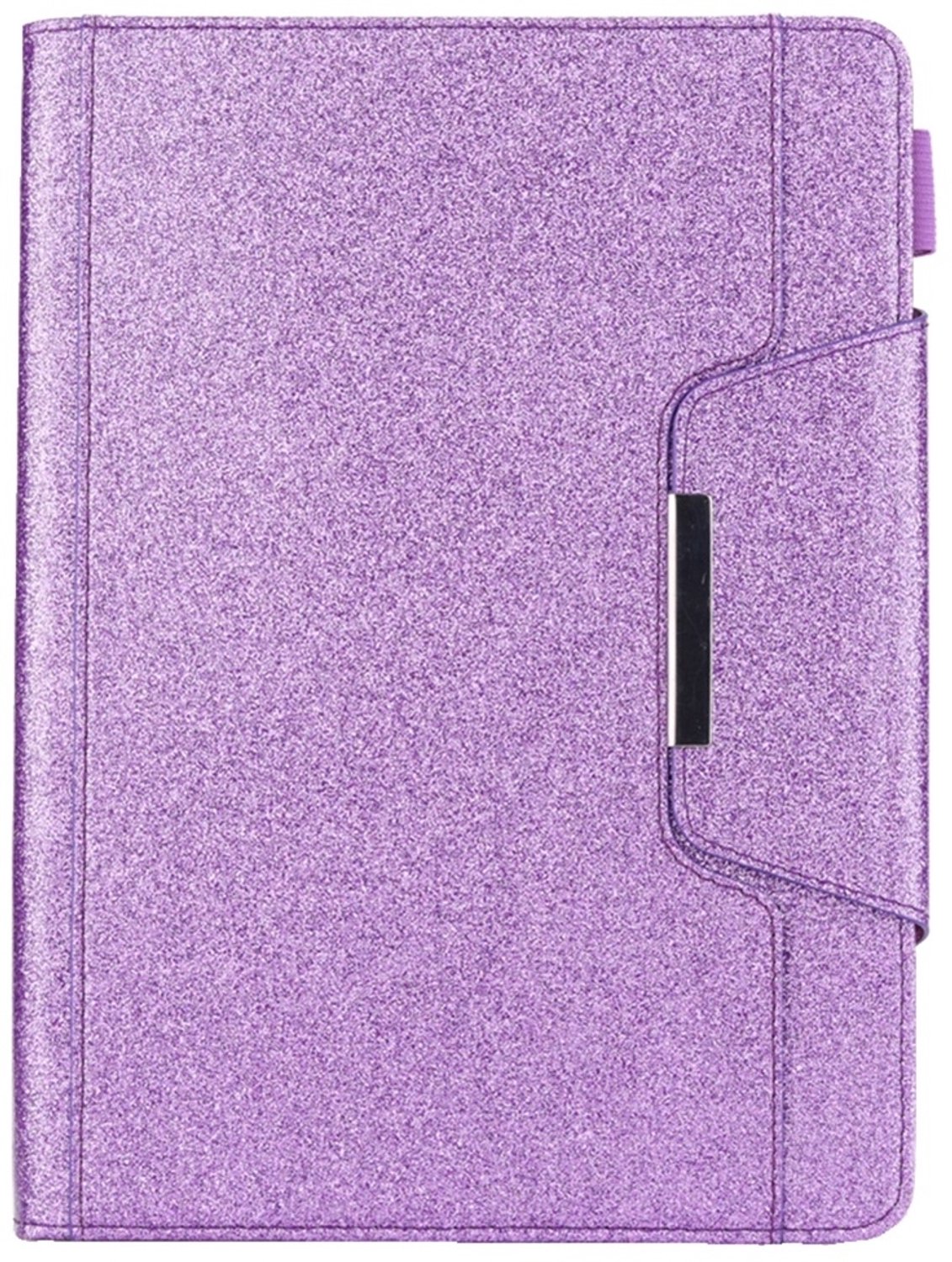 Mobigear Tablethoes geschikt voor Apple iPad 9 (2021) Hoes | Mobigear Luxury Bookcase + Stylus Houder - Paars