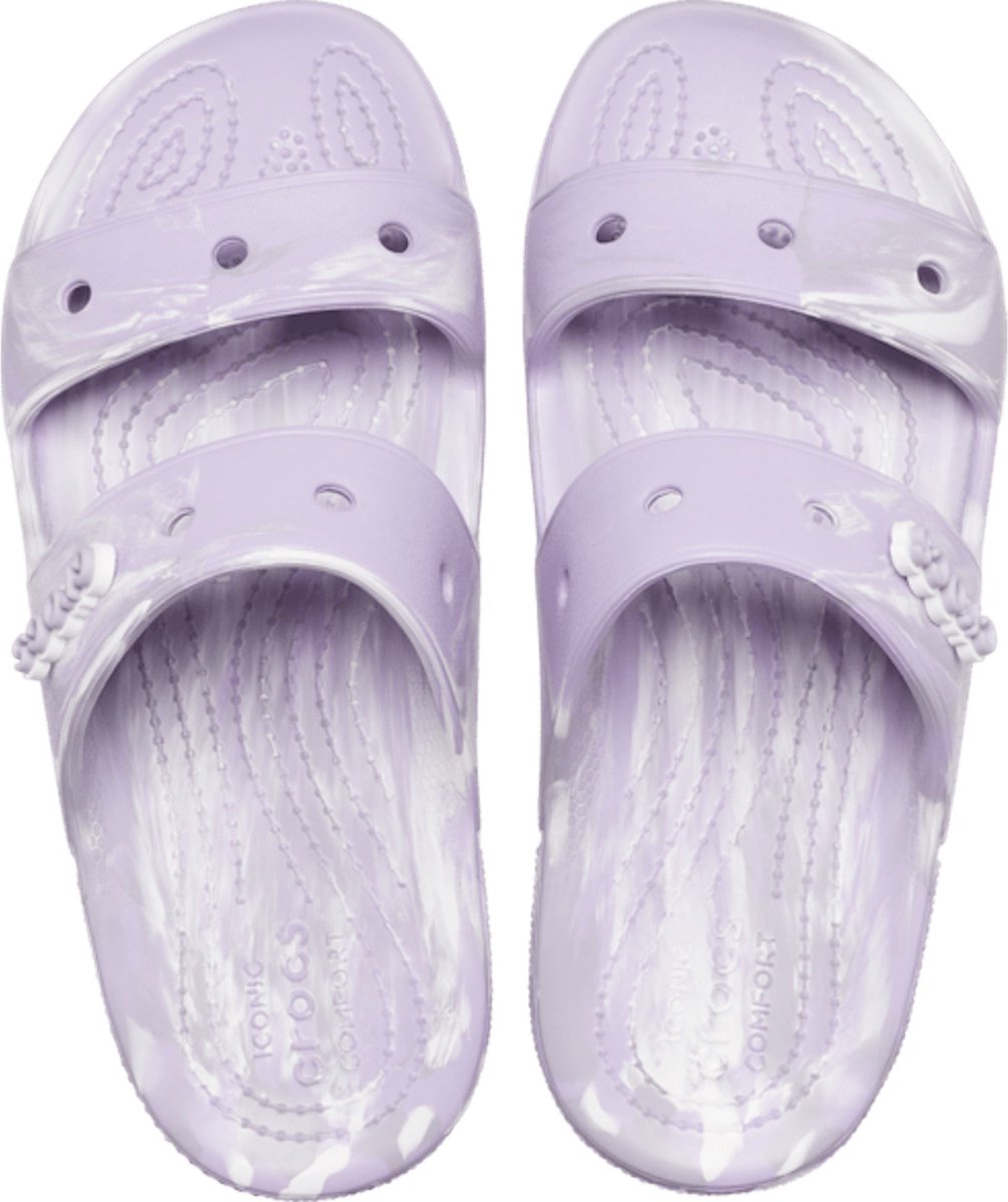 Crocs Classic Marbled Sandal Lavender