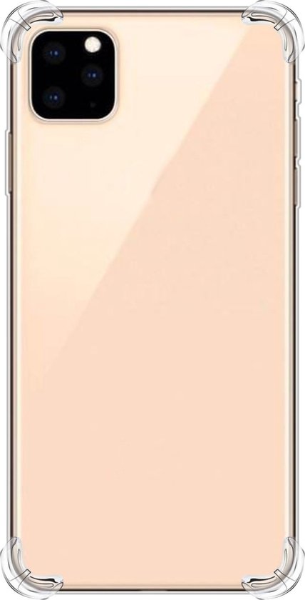 Coque Apple iPhone 12 - Mobigear - Série Cushion - Coque arrière en TPU - Transparente - Coque adaptée pour Apple iPhone 12