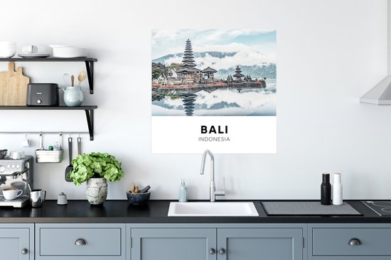Affiche Bali - Indonésie - Nuages ​​- 75x75 cm