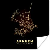 Poster Arnhem - Kaart - Stadskaart - Plattegrond - 75x75 cm