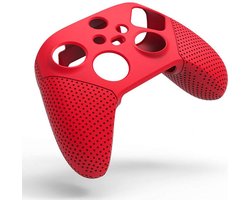 Zachte Antislip Siliconen hoesje Controller Cover Skins Duimgrepen Joystick Caps Beschermhoes Geschikt voor: Xbox Series S X Controller - Rood
