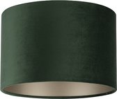Uniqq Lampenkap velours donker groen Ø 30 cm – 20 cm hoog