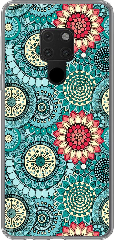 Coque Huawei P40 Lite - Filles - Fleurs - Motifs - Fille - Kids - Enfants - Coque de téléphone en Siliconen