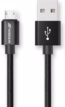 Mobigear USB-A naar Micro USB Kabel 1 Meter - Zwart