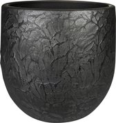 Steege Plantenpot - antiek zwart - stijlvolle design look - D28 x H25 cm - bloempot