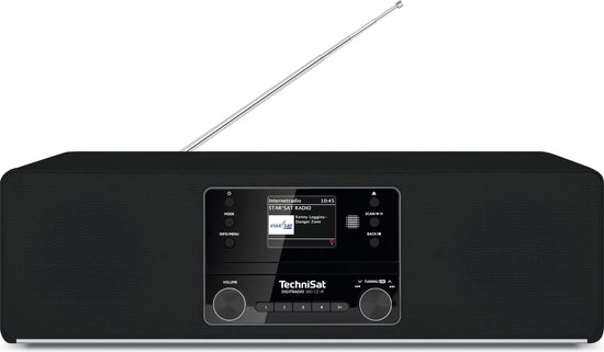 TechniSat DIGITRADIO 380 CD IR - internetradio met DAB+ - FM - CD - Bluetooth - Wi-Fi - Zwart