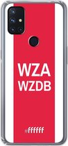 6F hoesje - geschikt voor OnePlus Nord N10 5G -  Transparant TPU Case - AFC Ajax - WZAWZDB #ffffff