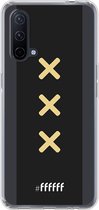 6F hoesje - geschikt voor OnePlus Nord CE 5G -  Transparant TPU Case - Ajax Europees Uitshirt 2020-2021 #ffffff