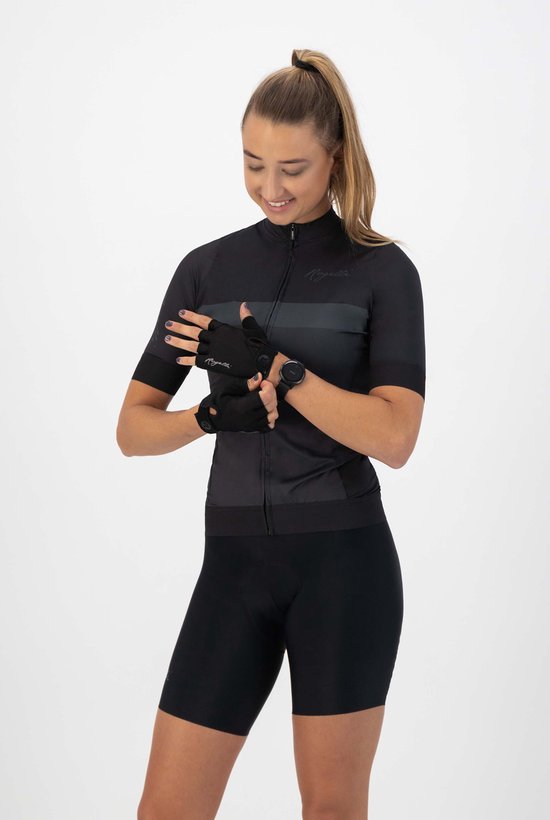 Rogelli Core Fietshandschoenen Dames - Zomer Wielrenhandschoenen - Korte Vinger - Zwart - Maat L van Merkloos — afbeelding 2