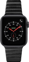 LAUT Links Roestvrij Staal Bandje Geschikt voor Apple Watch Series 6 (44mm) - Zwart