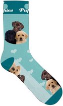 sokken puppies polyester blauw maat 31-36