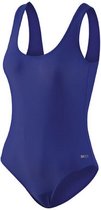 zwempak dames polyamide donkerblauw maat 38