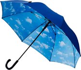 golfparaplu automatisch 120 cm blauw