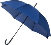 paraplu automatisch 103 cm polyester marineblauw