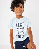Mexx Printed T-shirt Jongens - Lichtblauw - Maat 122-128