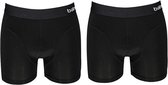 boxershorts Basic heren viscose zwart 2 stuks maat XL