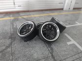 1:18 Vossen Concave aluminium velgenset 19 inch Zwart