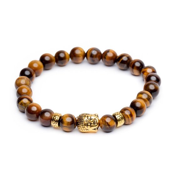 Natuurlijke tijgeroog stenen armbanden, 8mm kleurrijke armbanden met