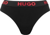 Hugo Boss dames HUGO sporty logo string zwart - M