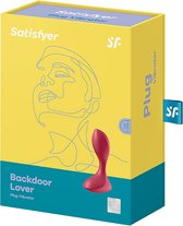 Backdoor Lover Plug Vibrator - Red - Anal Vibrators red