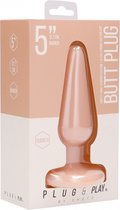 Butt Plug - Basic - 5 Inch - Flesh - Butt Plugs & Anal Dildos flesh