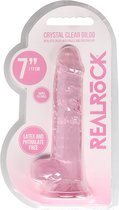 7" / 18 cm Realistic Dildo With Balls - Pink - Realistic Dildos pink