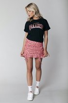 Colourful Rebel Paradise Glitter T-shirt  Zwart Dames - Boxy Fit - Organisch Katoen - XL