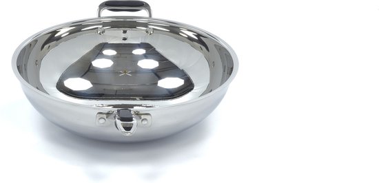Wokpan - Ø 36 cm - RVS - Inductie van Merkloos — afbeelding 3