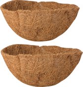 2x inserts en noix de coco préformés pour panier suspendu 25 cm - inserts en noix de coco / jardinière en noix de coco