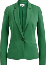 WE Fashion Dames tricot getailleerde stretch blazer