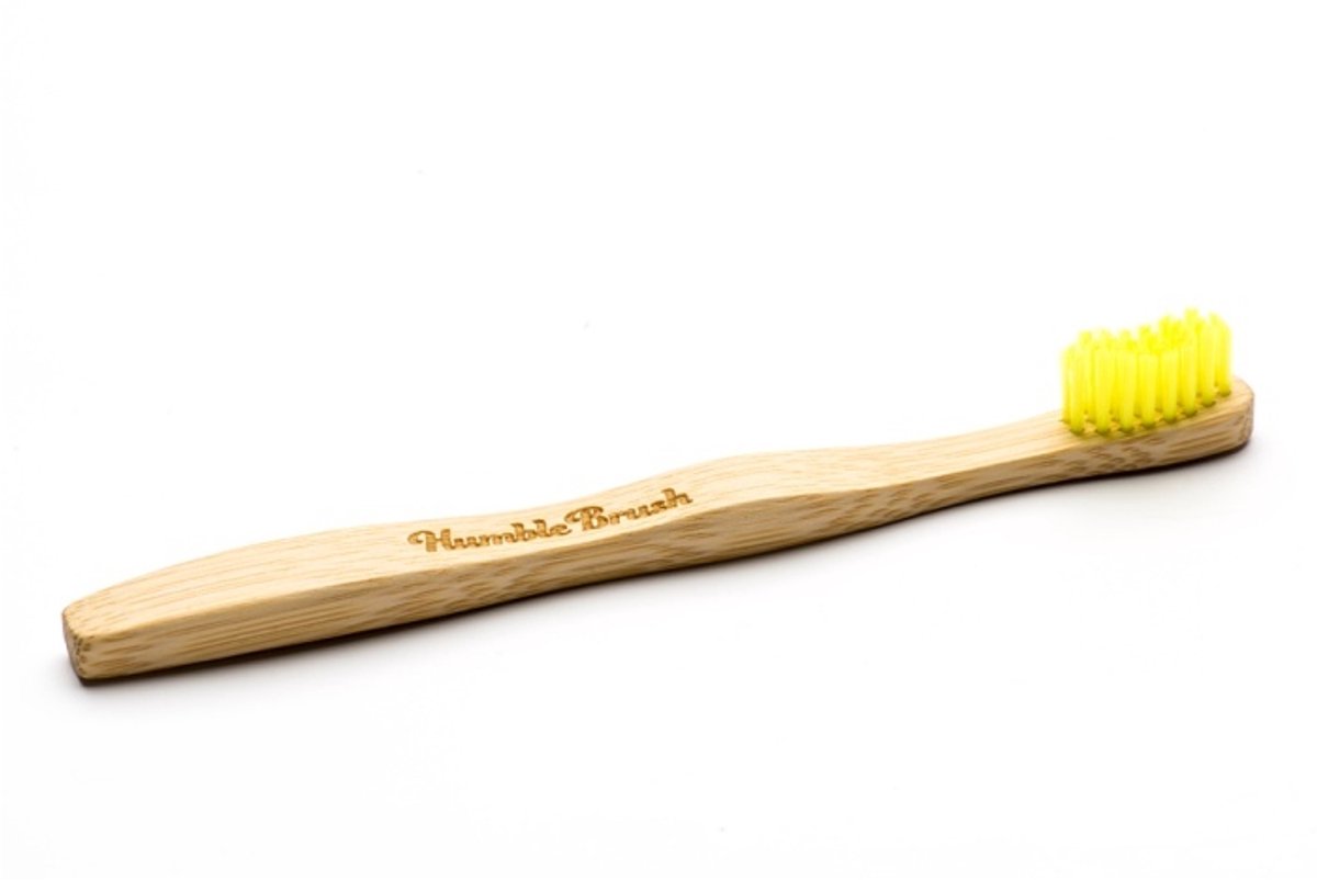 Goedkoopste Humble Brush Eco Kindertandenborstel - geel
