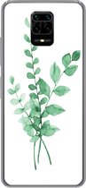 Geschikt voor Xiaomi Redmi Note 10 Lite hoesje - Waterverf - Bladeren - Planten - Siliconen Telefoonhoesje