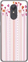 Geschikt voor Xiaomi Redmi 5 hoesje - Een illustratie van groeiende hartjes - Siliconen Telefoonhoesje