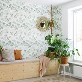 Roomblush - Behang Eucalyptus - Groen - Vliesbehang - 200cm x 285cm