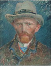 Zelfportret Vincent van Gogh  XXL foto op plexiglas 100x150cm incl. gratis ophangsysteem