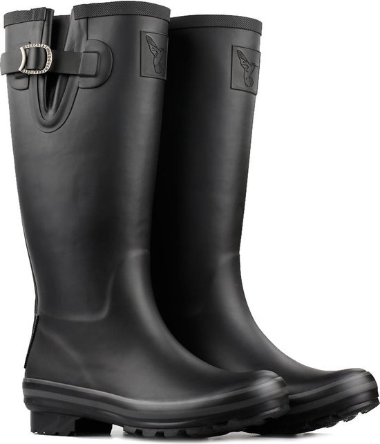 Evercreatures All Black Plain Tall Wellies 40