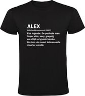 Alex | Heren t-shirt | jarig | verjaardagkado | verjaardag kado | grappig | cadeau | Zwart