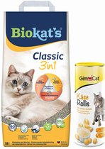 Biokat's Classic & GimCat Kaas Rollis Pakket