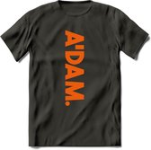A'Dam Amsterdam T-Shirt | Souvenirs Holland Kleding | Dames / Heren / Unisex Koningsdag shirt | Grappig Nederland Fiets Land Cadeau | - Donker Grijs - XXL