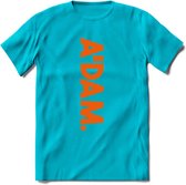 A'Dam Amsterdam T-Shirt | Souvenirs Holland Kleding | Dames / Heren / Unisex Koningsdag shirt | Grappig Nederland Fiets Land Cadeau | - Blauw - 3XL