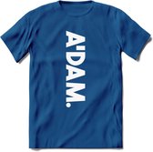 A'Dam Amsterdam T-Shirt | Souvenirs Holland Kleding | Dames / Heren / Unisex Koningsdag shirt | Grappig Nederland Fiets Land Cadeau | - Donker Blauw - XXL