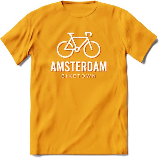 Amsterdam Bike Town T-Shirt | Souvenirs Holland Kleding | Dames / Heren /  Unisex... | bol.com