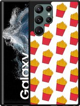 Galaxy S22 Ultra Hardcase hoesje Franse Frietjes - Designed by Cazy