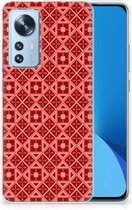 GSM Hoesje Xiaomi 12 | 12X Hoesje met Tekst Batik Red